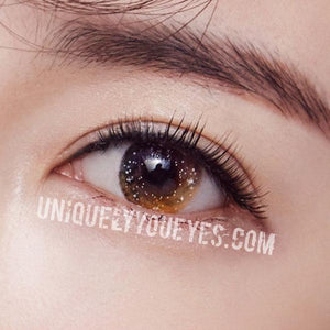 NEW ARRIVAL fairytale GLITTERING brown POLYFLEX CONTACT LENSES-Glittering-UNIQUELY-YOU-EYES