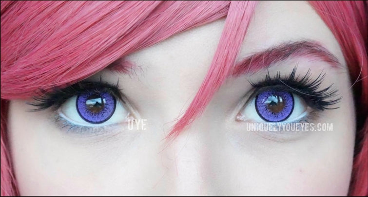 Purple cosplay colored contacts sale affordable safe