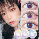 Rainbow NEON Blue COLORED CONTACTS