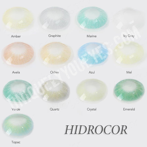 HIDROCOR STYLE 13 COLORS AVAILABLE NATURAL LOOK 1 Tone Lenses