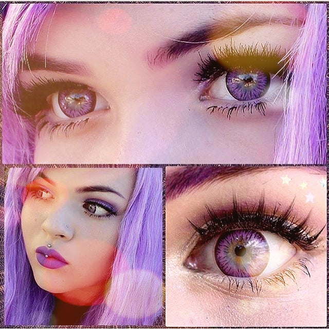 ☆PREORDER☆Shining Star Violet Cosplay Big Eyes Purple Violet Colored Contacts-Shining Star-UNIQUELY-YOU-EYES
