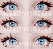 NEW ARRIVAL Rainbow NEON Blue COLORED CONTACTS-Rainbow Neon-UNIQUELY-YOU-EYES