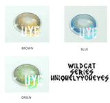 NEW WILDCAT Green NATURAL COLORED CONTACTS-Wildcat-UNIQUELY-YOU-EYES