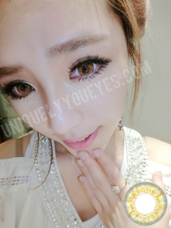 Hami Queen Yellow Brown Naturally beautiful eyes-Hami-UNIQUELY-YOU-EYES