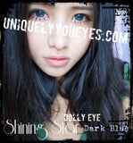 ♡pre-order♡BIG EYED BLUES Dolly Dark BLUE colored contacts-Shining Star-UNIQUELY-YOU-EYES