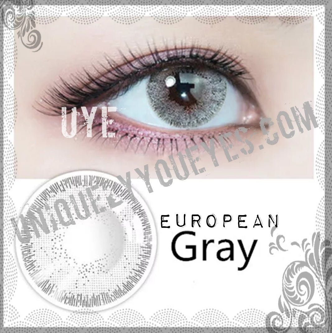European Natural Gray Grey Coloured contact-European Naturals-UNIQUELY-YOU-EYES
