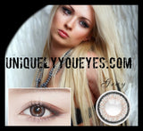NEW NATURAL Deep COLOR Gray Silver Blends Coloured contacts-Fc-32-UNIQUELY-YOU-EYES