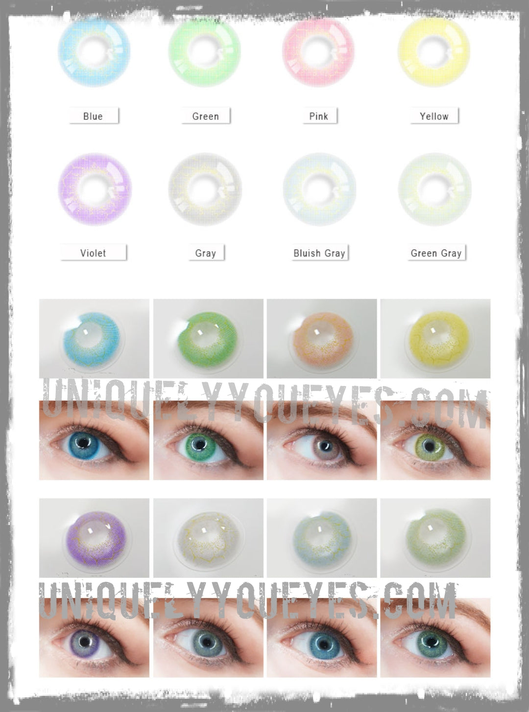 ELECTRICALLY NATURAL PINK CURRENT COLORED CONTACT LENS GOSSIP GIRL-GOSSIP GIRL-UNIQUELY-YOU-EYES