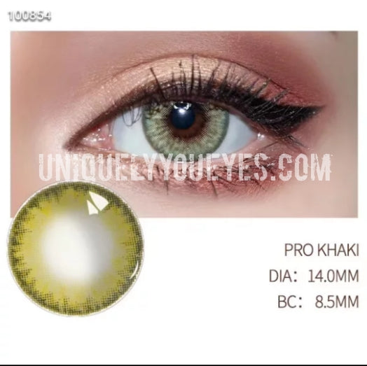Pro Series Khaki Brown-yellow Colored Contacts-PRO SERIES-UNIQUELY-YOU-EYES
