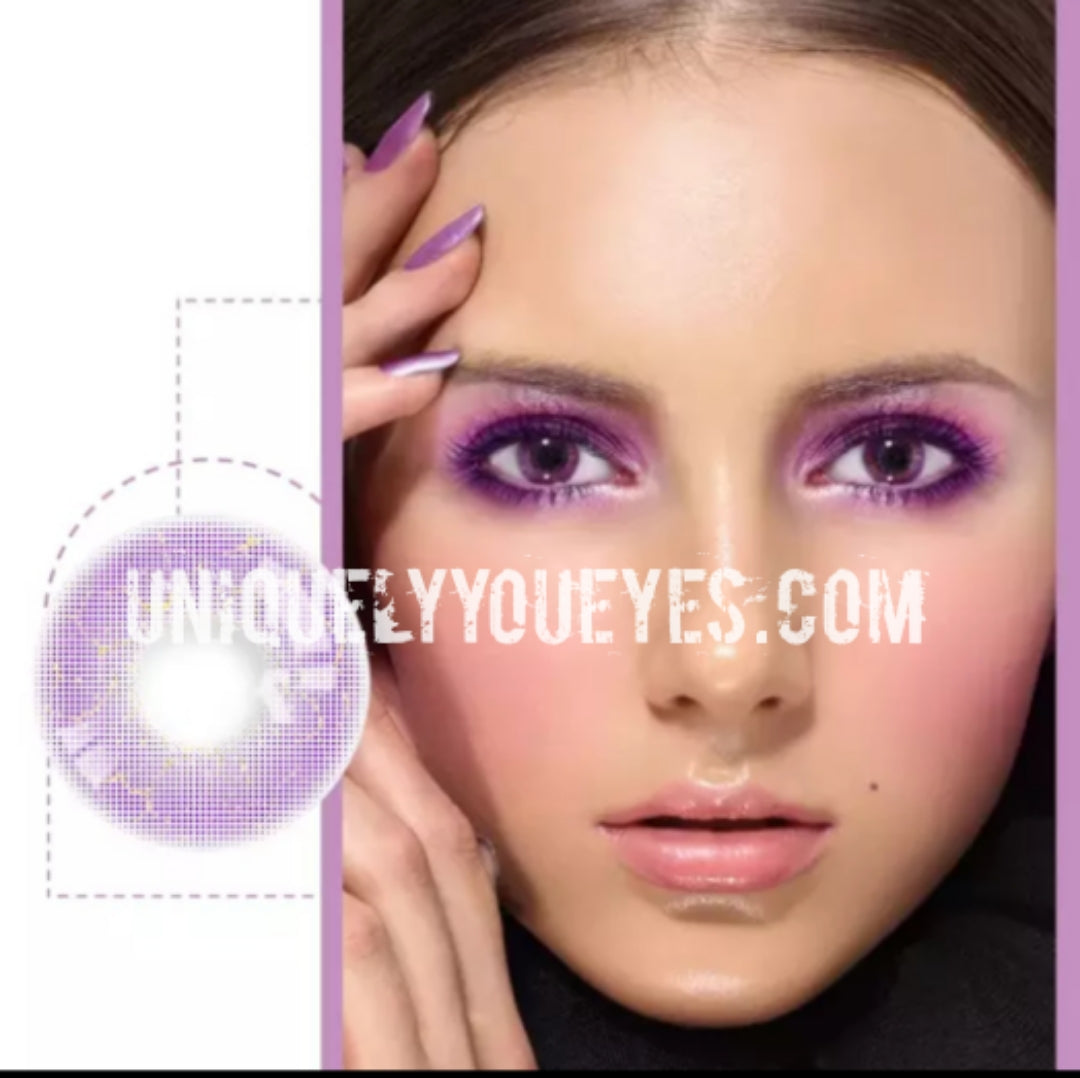 ELECTRICALLY NATURAL ELECTRIC SKY PURPLE VIOLET COLORED CONTACT LENS GOSSIP GIRL-GOSSIP GIRL-UNIQUELY-YOU-EYES