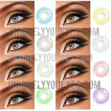 ELECTRICALLY NATURAL Gray Grey Thunder COLORED CONTACT LENS GOSSIP GIRL-GOSSIP GIRL-UNIQUELY-YOU-EYES