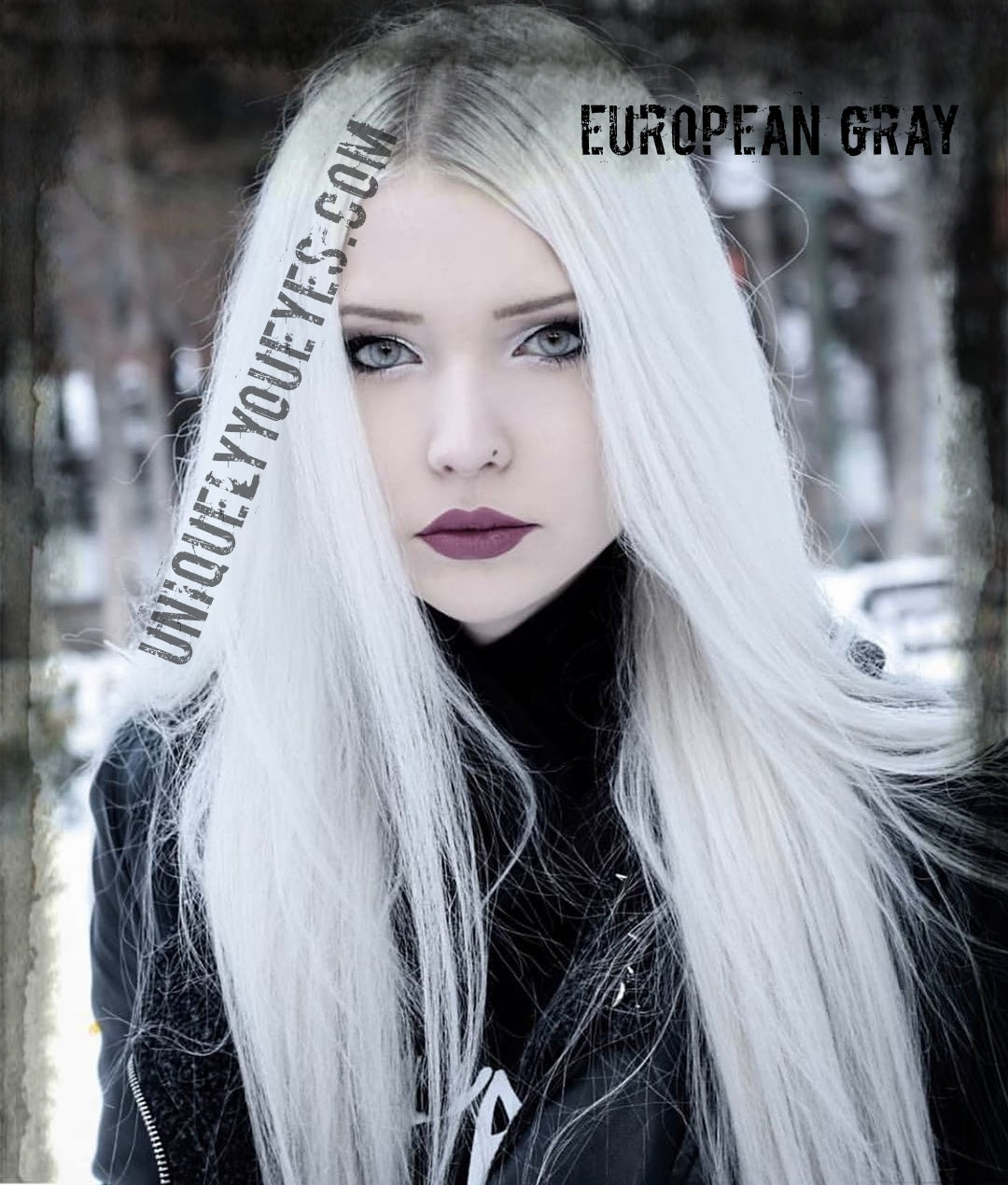 European Natural Gray Grey Coloured contact-European Naturals-UNIQUELY-YOU-EYES