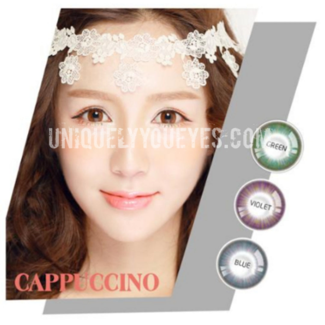 New Arrival CAPPUCCINO Natural Green Colored Contacts