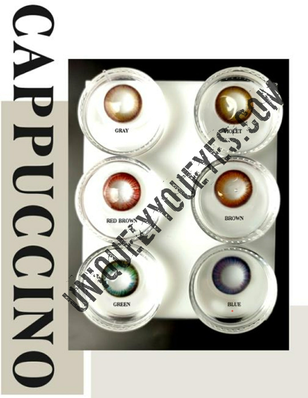 New Arrival CAPPUCCINO Natural Green Colored Contacts