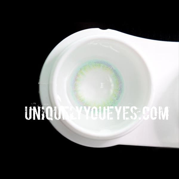 NEW ARRIVAL Rainbow NEON GREEN COLORED CONTACTS-Rainbow Neon-UNIQUELY-YOU-EYES