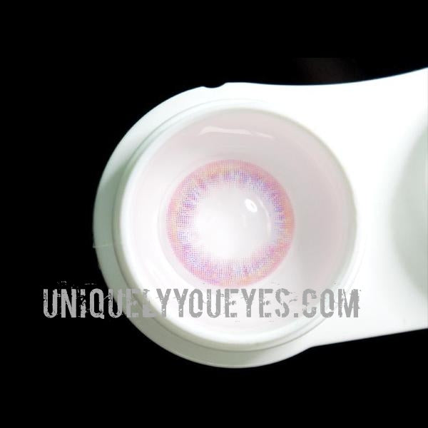 NEW ARRIVAL Rainbow NEON Pink Lush COLORED CONTACTS-Rainbow Neon-UNIQUELY-YOU-EYES