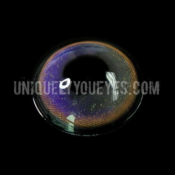NEW ARRIVAL Rainbow NEON Brown (purple hues) COLORED CONTACTS-Rainbow Neon-UNIQUELY-YOU-EYES