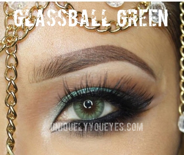 Glass Ball Green Super Naturals Colored Contacts-Glass Ball-UNIQUELY-YOU-EYES
