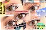 European Naturals style colored contacts Brown-European Naturals-UNIQUELY-YOU-EYES