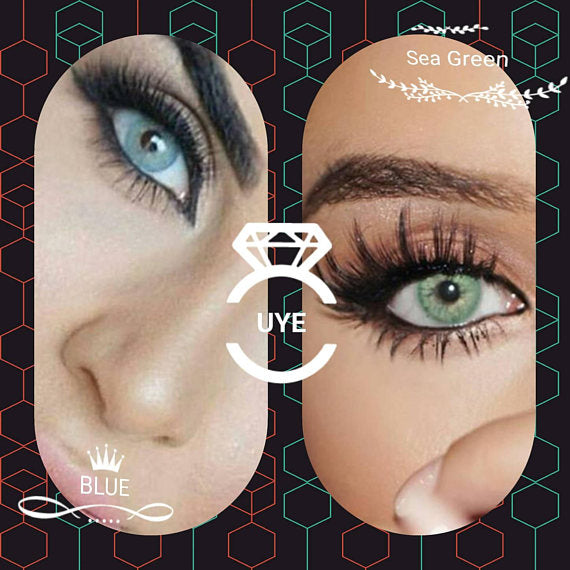 ☆PREORDER♡Natural Colored Cosmetic Contacts Ocean Sapphire Blue SEA Green HIDROCOR-Hidrocor Ocean-UNIQUELY-YOU-EYES