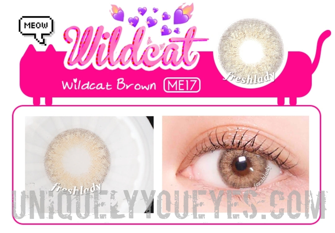 NEW WILDCAT Brown NATURAL COLORED CONTACTS-Wildcat-UNIQUELY-YOU-EYES