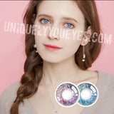 fairytale GLITTERING Pink Violet POLYFLEX CONTACT LENSES