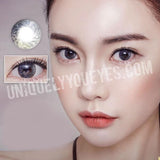 NEW ARRIVAL fairytale GLITTERING grey GRAY POLYFLEX CONTACT LENSES-Glittering-UNIQUELY-YOU-EYES